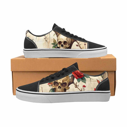 WOMEN'S Skulls Canvas Unique Print Y2K Customized Sneakers