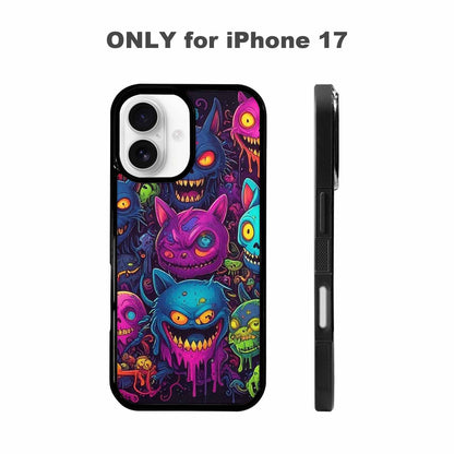 iPhone 17 Case — Mixed Toxic Glow Creature Cartoon Cute, Custom Designed Case Cover