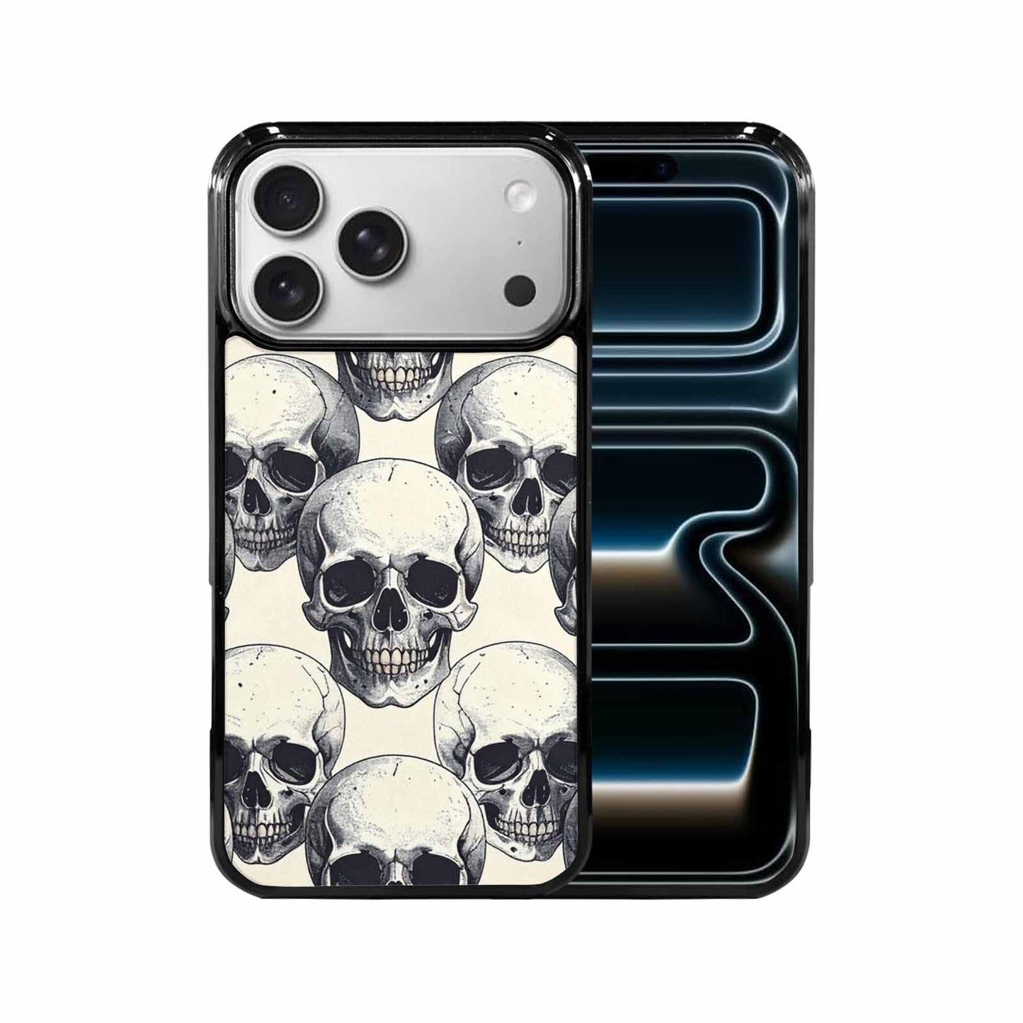 iPhone 17 Pro Max Case — Skull Dark Art Gothic Print Gothic, Personalized Phone Case