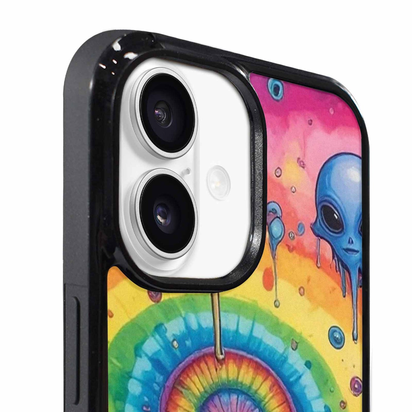 iPhone 17 Case — Melting Aliens Pattern Alien Scifi, Unique Phone Case Design