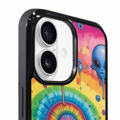 iPhone 17 Case — Melting Aliens Pattern Alien Scifi, Unique Phone Case Design