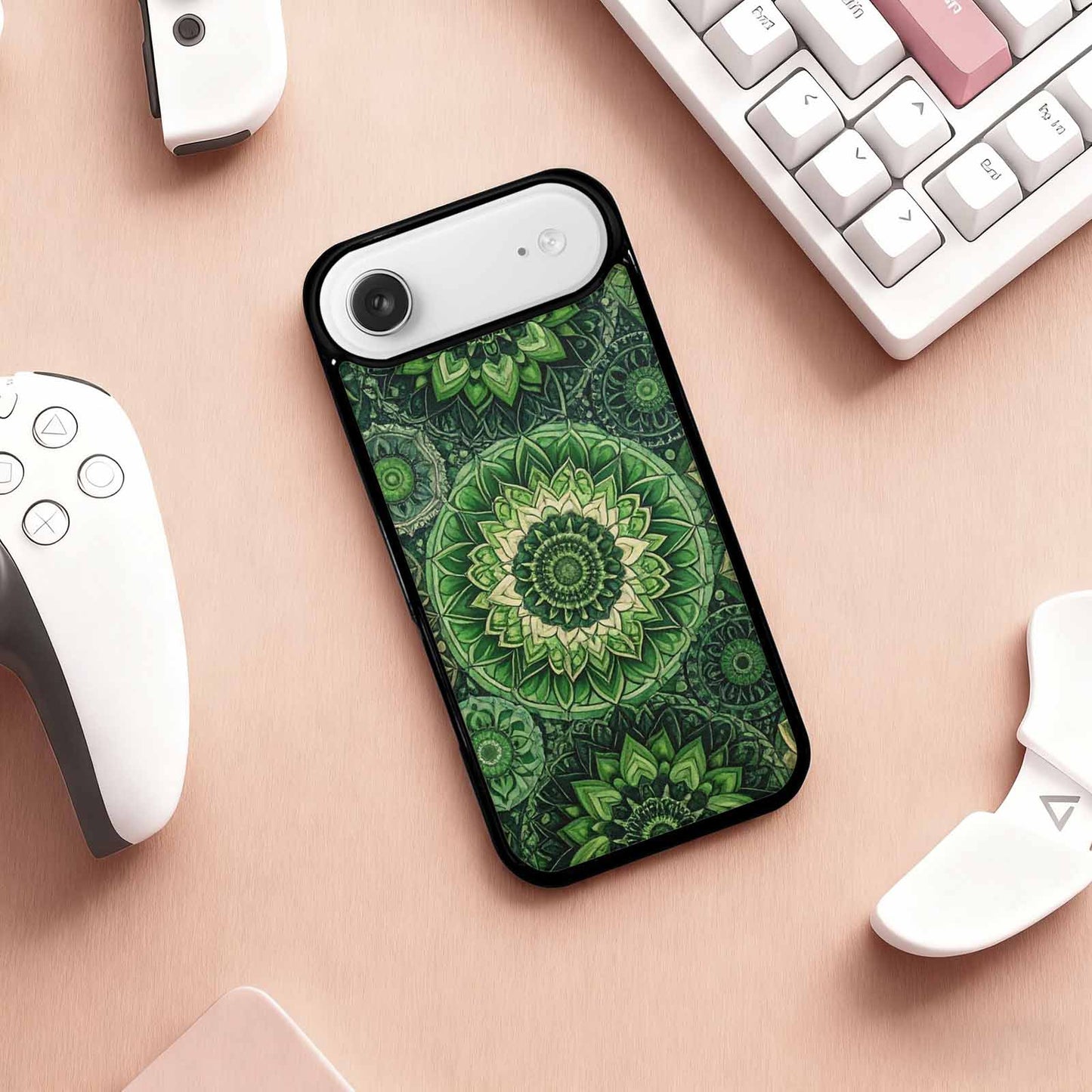 iPhone 17 Air Case — Small Mandala Pattern Randomly Varying Floral, Custom Printed Phone Case