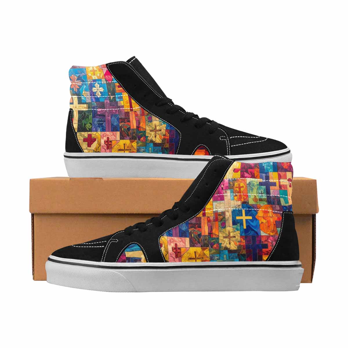MEN'S Jesus High Top Canvas Custom Fashion Y2K Limited Edition Sneakers