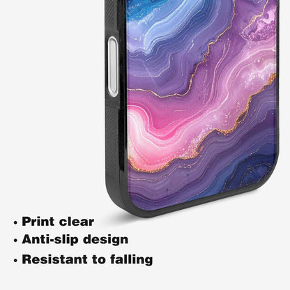 iPhone 16 Plus Case — Marble Galaxy, Custom Made Phone Cover