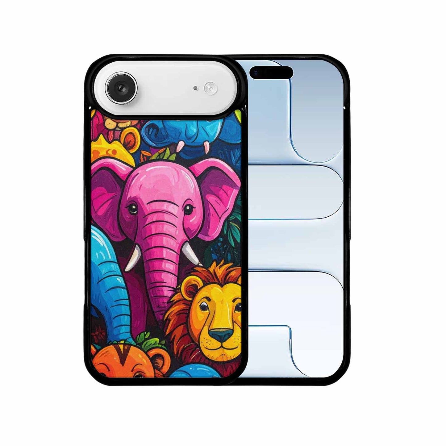 iPhone 17 Air Case — Seamless Tileable Pattern Of Overlapping Cartoon, Custom Phone Case