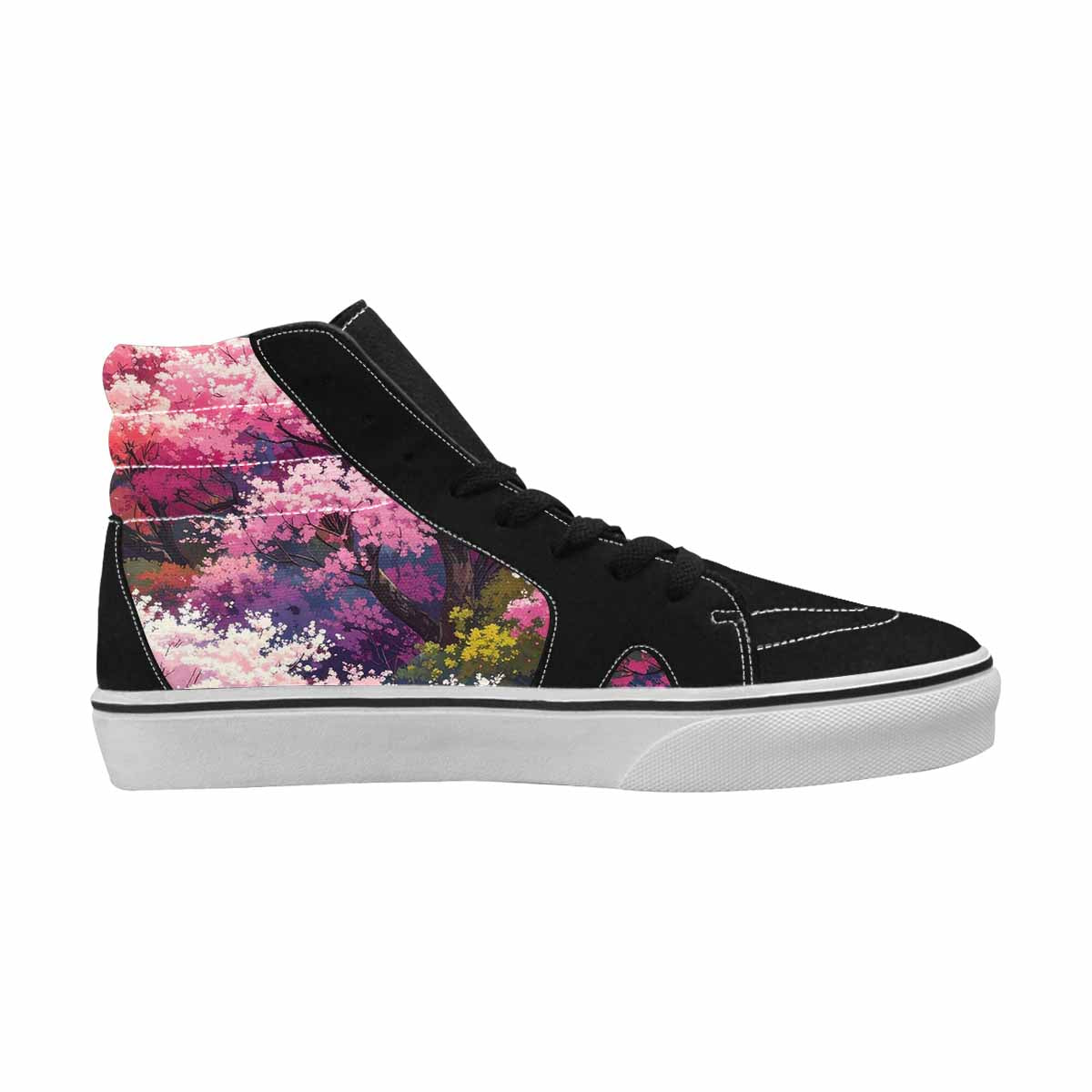 MEN'S Cherry Blossom Branch Cherry High Top Canvas Aesthetic Custom Shoes