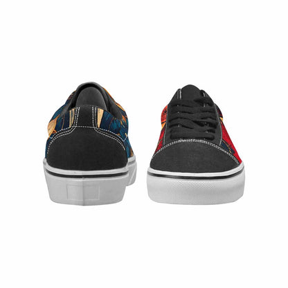 WOMEN'S Old School Tattoo Canvas Lace-Up Surreal Shoes