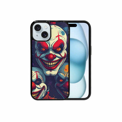 iPhone 15 Case — Evil Clown Cartoon, Custom Made Phone Cover