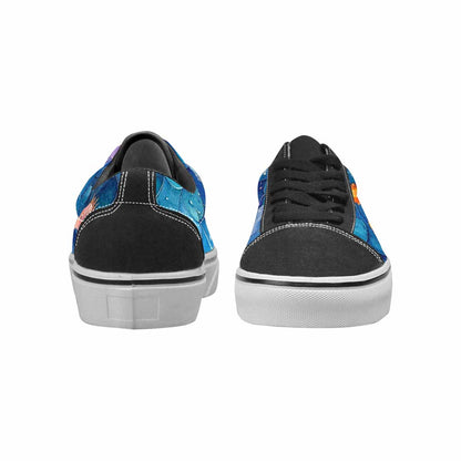 MEN'S Fish Scale Coral Canvas Lace-Up Y2K Shoes