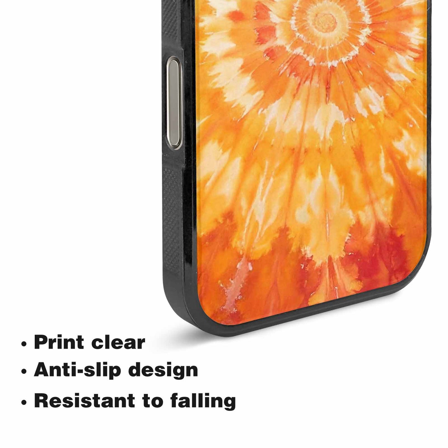 iPhone 16 Pro Case — Ombre Tie Dye Warm, Custom Phone Case