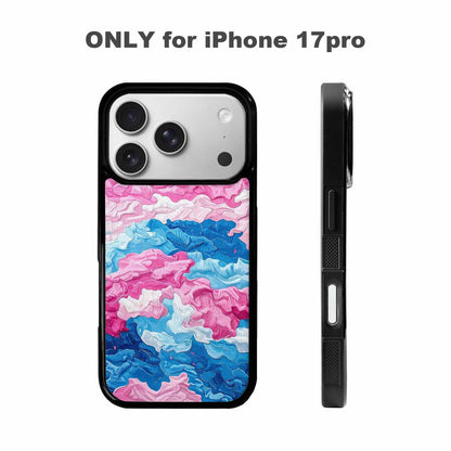 iPhone 17 Pro Case — Vivid Camo Transgender Pride Camo, Customized Protective Case