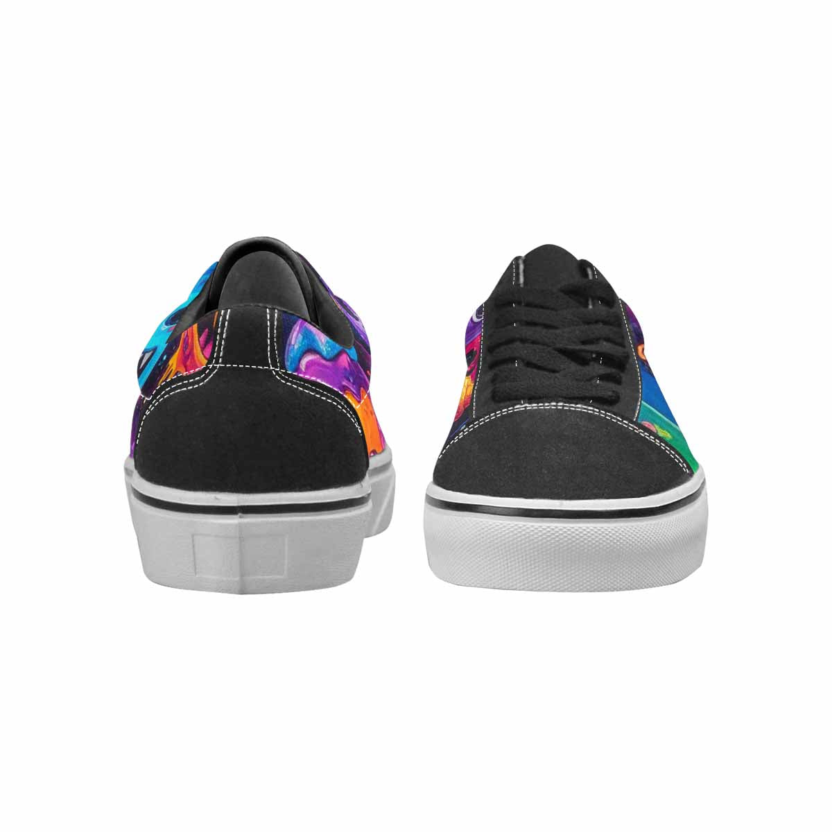 WOMEN'S Ice Cream Monsters  Lace-Up Canvas Surreal Shoes