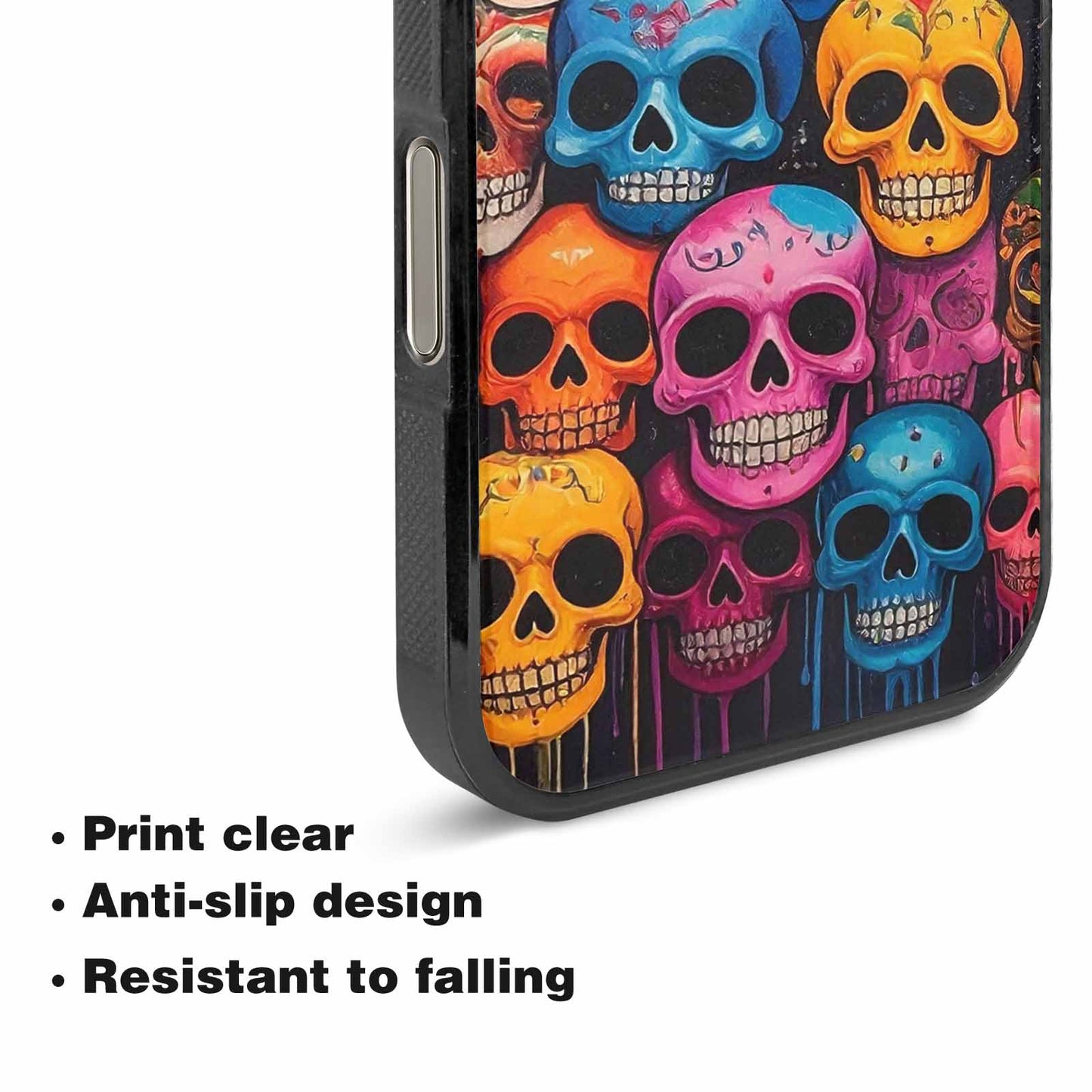 iPhone 16 Pro Case — Skulls General Skulls Pattern, Custom Printed Phone Case