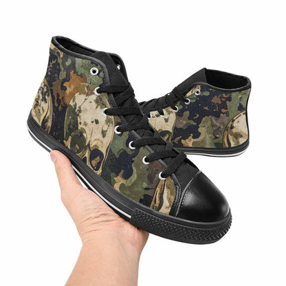 MEN'S Military Camo Skull High Top Canvas Aesthetic Shoes