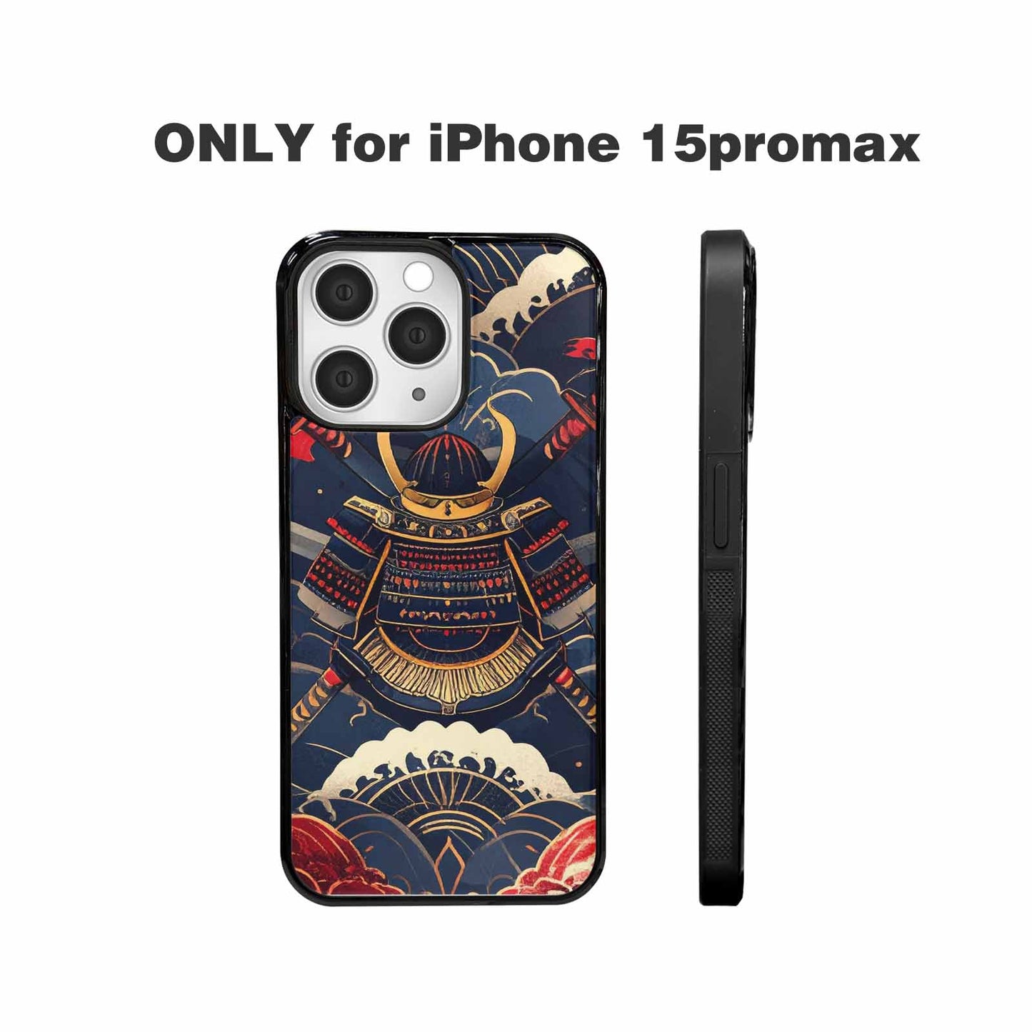 iPhone 15 Pro Max Case — Samurai Art Repeat Pattern, Original Design Phone Case