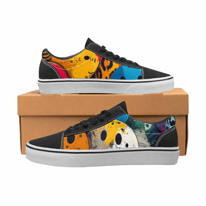 WOMEN'S Smiley Faces Lace-Up Canvas Y2K Shoes