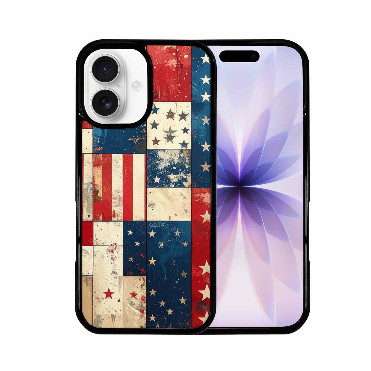 iPhone 17 Case — Small American Flag Stars Galaxy Space, Custom Print Case Cover