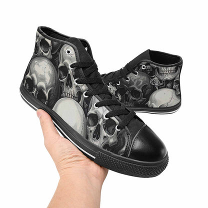 WOMEN'S Skulls - Classic High Top Canvas Vivid Shoes