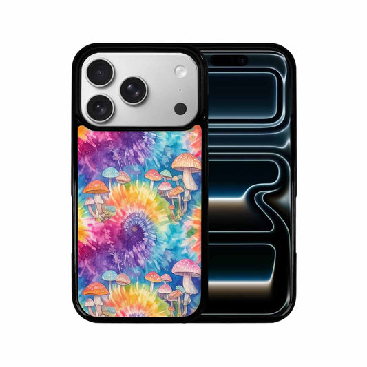 iPhone 17 Pro Case — Mushrooms Tie Dyemushrooms Pat 9i2 Tie, Custom Made Phone Cover