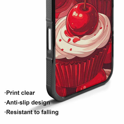 iPhone 17 Case — Retro Cherry Cupcake Retro Vintage, Customized Protective Case
