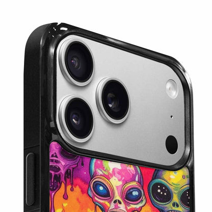 iPhone 17 Pro Max Case — Melting Aliens Pattern Alien Scifi, Custom Designed Case Cover