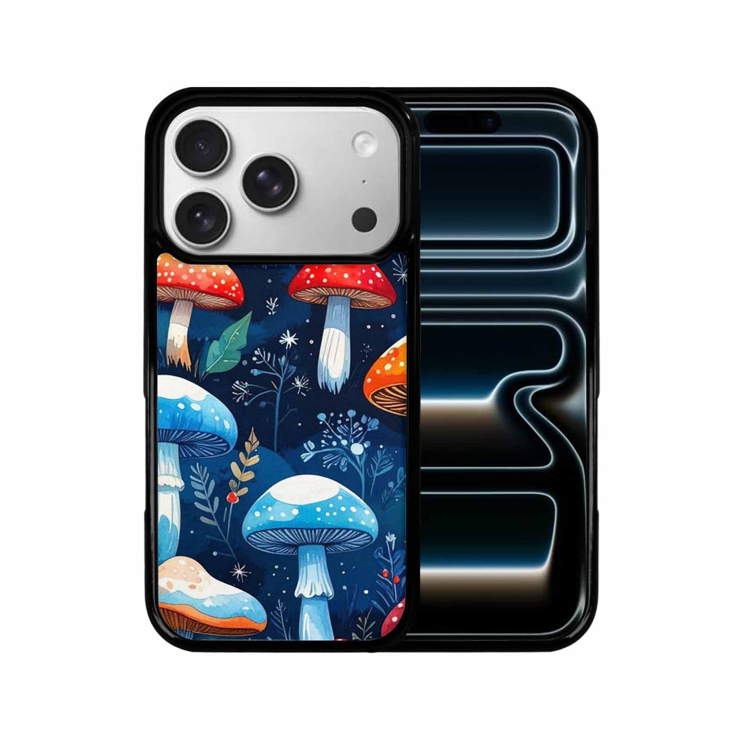 iPhone 17 Pro Case — Vivid Winter Mushroom Seamless Cartoon Cute, Customized Protective Case