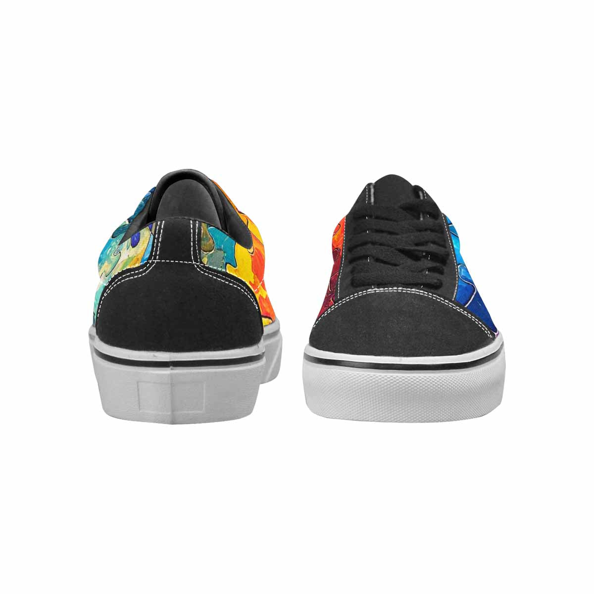 WOMEN'S Autism Puzzle Pieces Lace-Up Canvas Dreamcore Custom Shoes