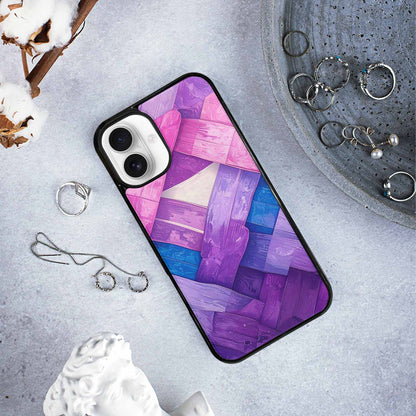 iPhone 16 Plus Case — Bisexual Flag Color Theme Small Rainbow, Custom Phone Case