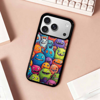 iPhone 17 Pro Case — Monsters General Cartoon Monsters Pattern Cartoon, Original Design Phone Case