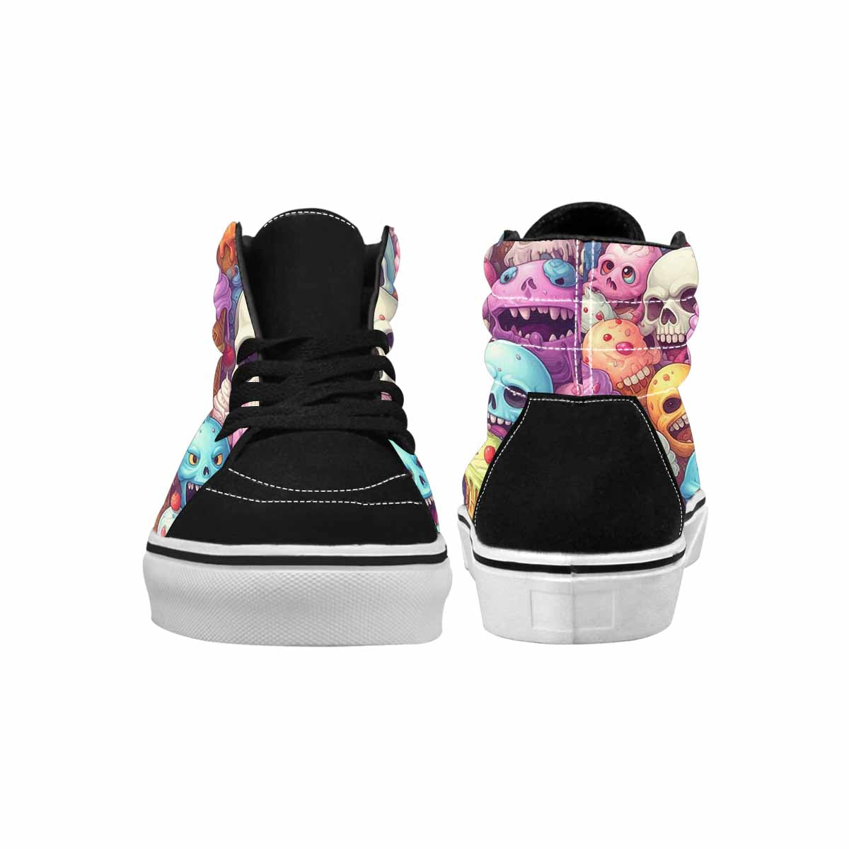 MEN'S Ice Cream Monsters  High Top Canvas Aesthetic Custom Shoes