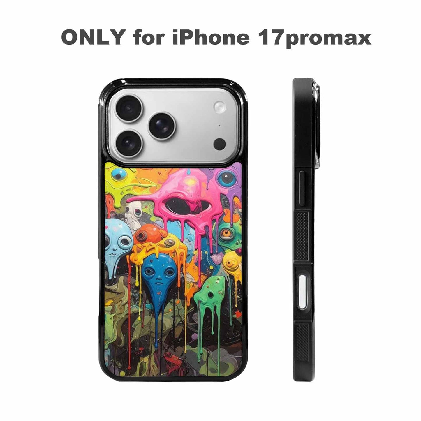 iPhone 17 Pro Max Case — Aliens Camomelting Aliens Patt Alien Scifi, Personalized Phone Case