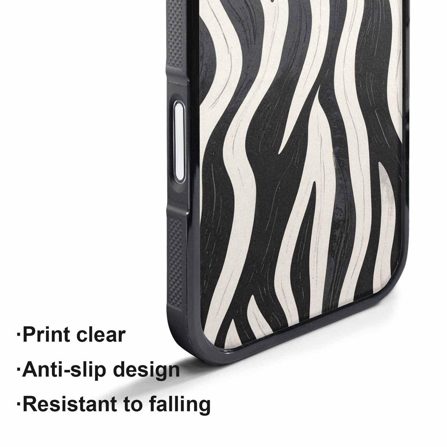 iPhone 17 Pro Max Case — Modern Zebra Stripe Animal Print, Custom Designed Case Cover