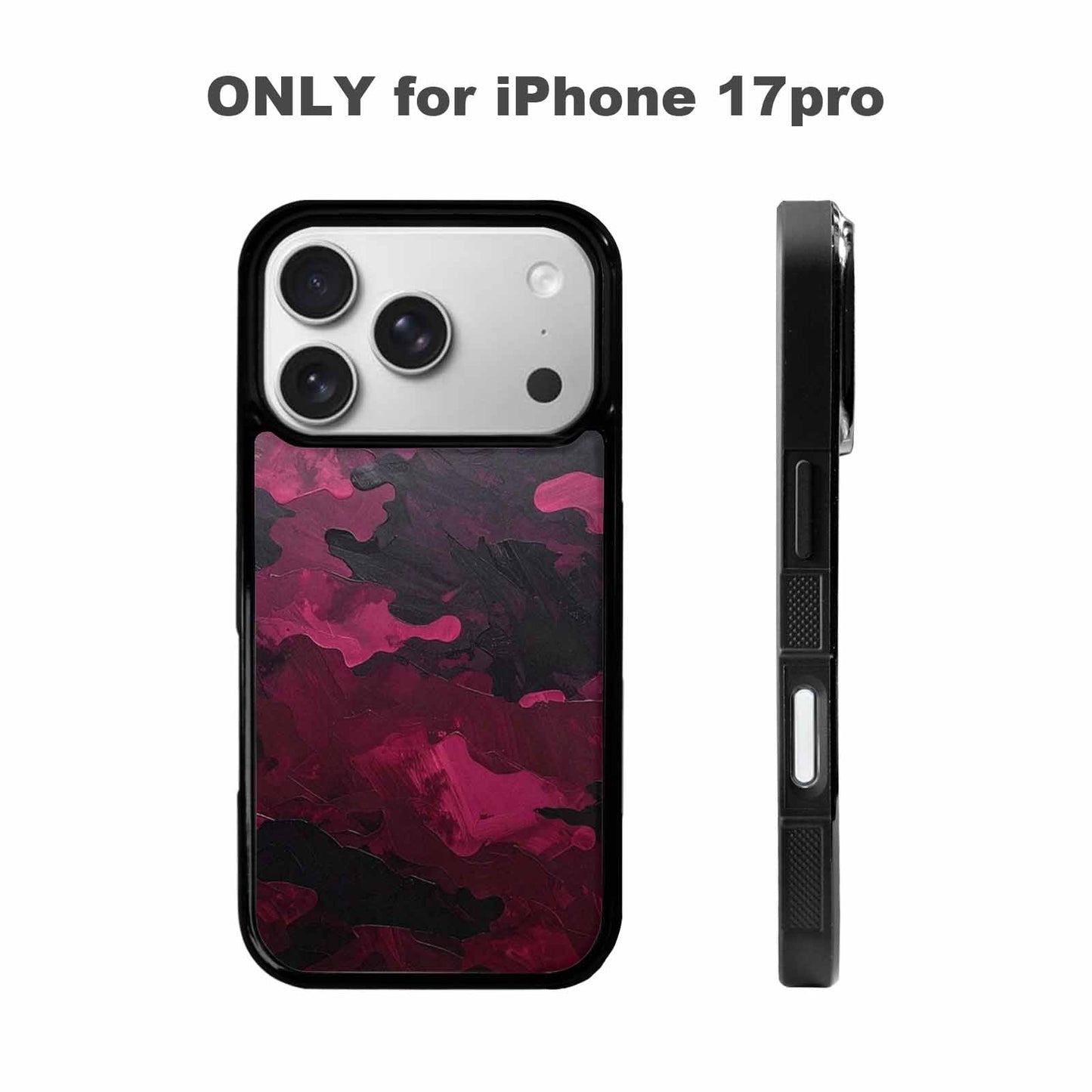 iPhone 17 Pro Case — Seamless Repeating Pattern Of Overlapping Camo, Custom Printed Phone Case