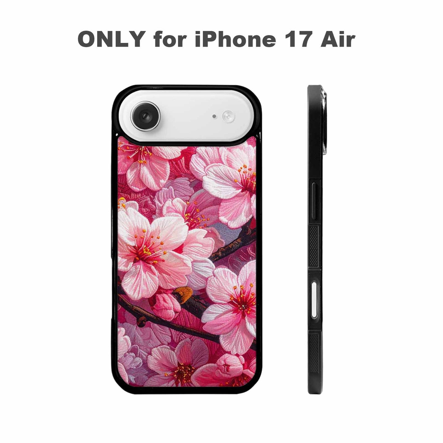 iPhone 17 Air Case — Glowing Cherry Blossom Original Art, Custom Phone Case