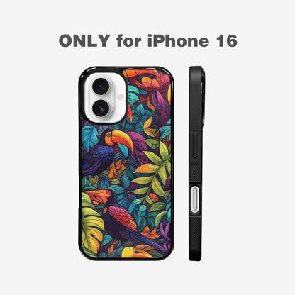 iPhone 16 Case — Toucan Jungle Toucan Jungle Pattern Hundreds, Original Design Phone Case