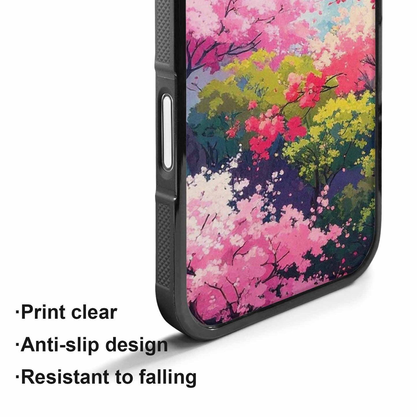 iPhone 17 Case — Cherry Blossom Branch Cherry Original Art, Custom Print Case Cover