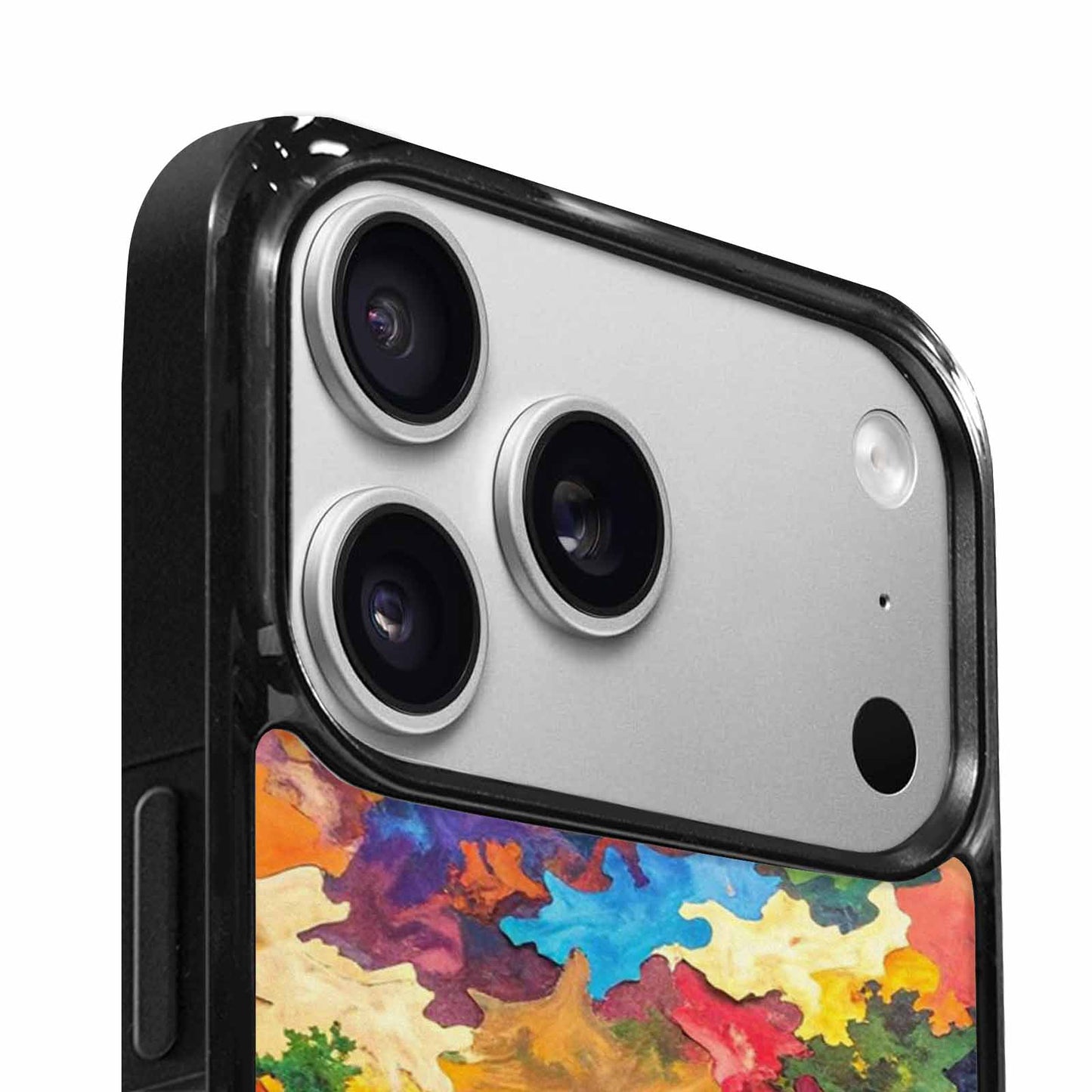 iPhone 17 Pro Case — Camo Patches Full Color Vibrant Camo, Custom Made Phone Cover