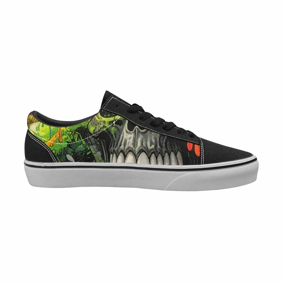 WOMEN'S Rainbow From Skull S Lace-Up Canvas Dreamlike Custom Shoes
