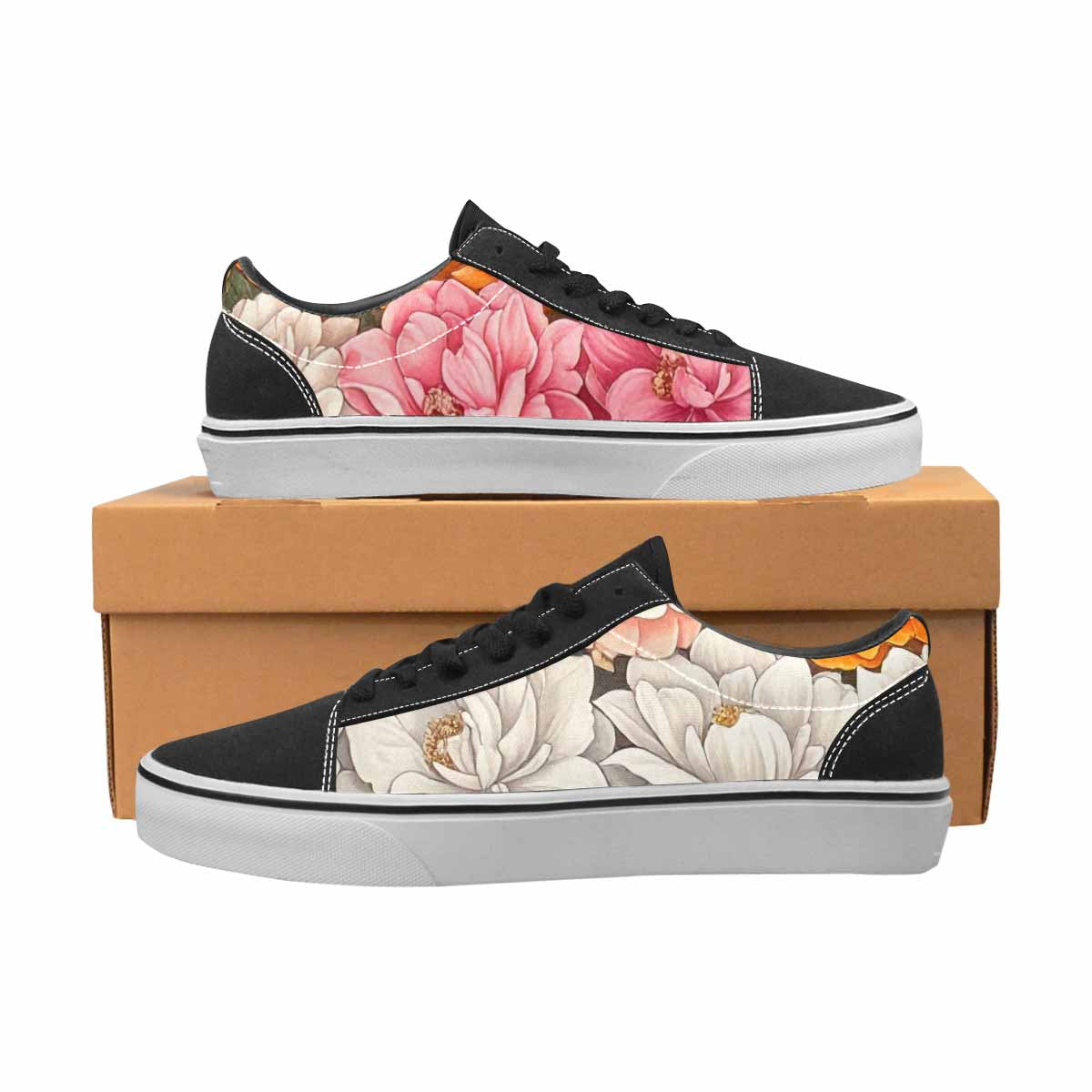 MEN'S Lesbian Flag Color Canvas Lace-Up Dreamcore Custom Sneakers