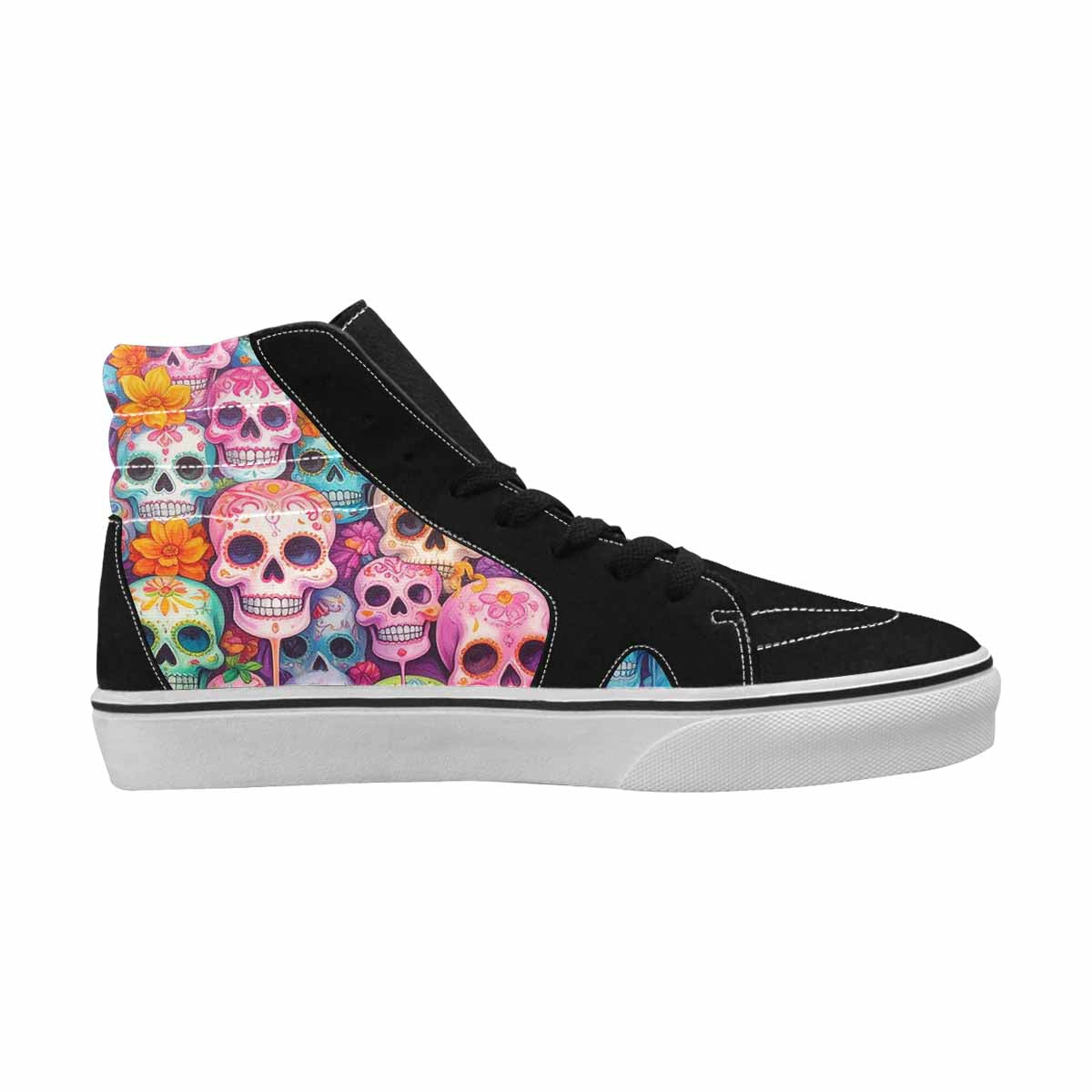 MEN'S Sugar Skulls Melting Sugar High Top Canvas Grunge Shoes