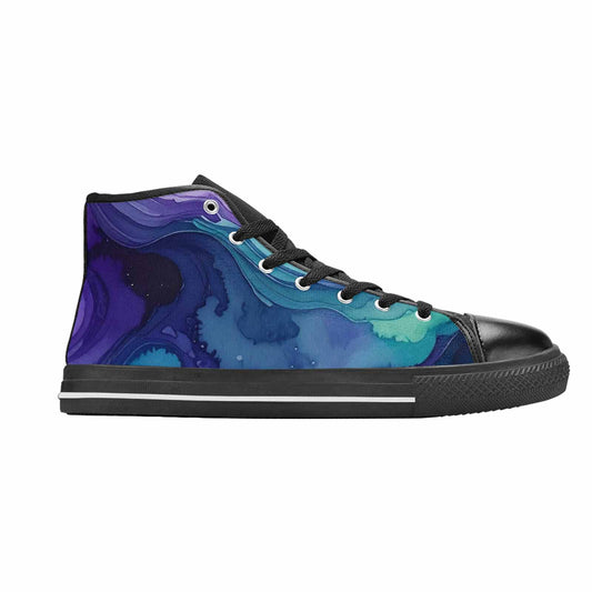 MEN'S Galaxy Aurora Nebula High Top Canvas Grunge Custom Shoes
