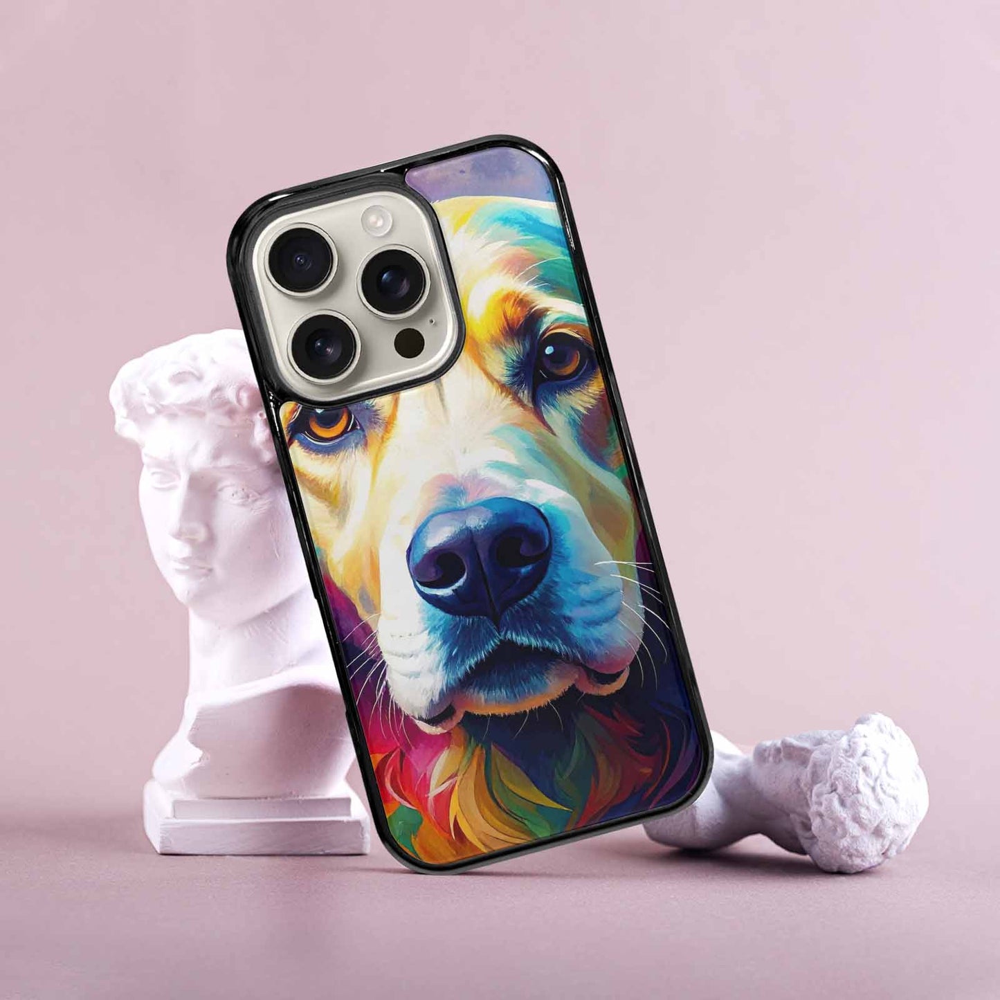 iPhone 16 Pro Case — Golden Retriever Watercolor Art Pattern, Custom Phone Case