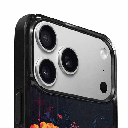 iPhone 17 Pro Max Case — Shadowy Glitch Floral Pattern Floral, Custom Made Phone Cover