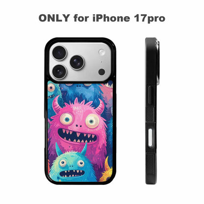 iPhone 17 Pro Case — Seamless Repeating Pattern Of Overlapping Cartoon, Original Design Phone Case