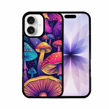 iPhone 17 Case — Mushroom Psychedelic Art Seamless Original Art, Customized Protective Case