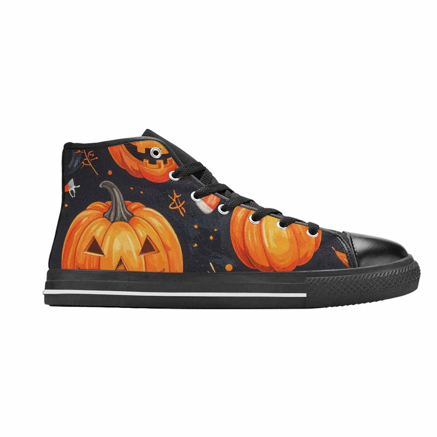 WOMEN'S Halloween High Top Canvas Surreal Sneakers