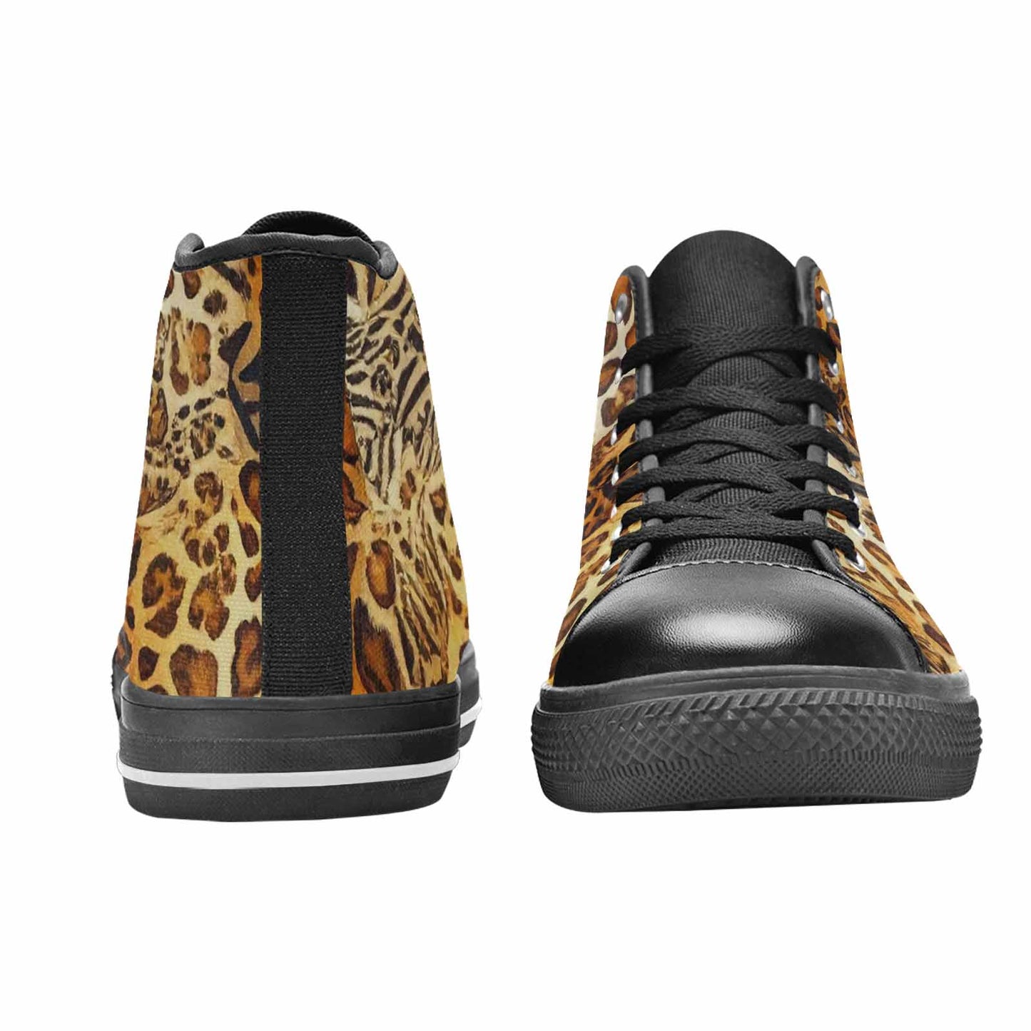 MEN'S Animal Print High Top Canvas Grunge Sneakers