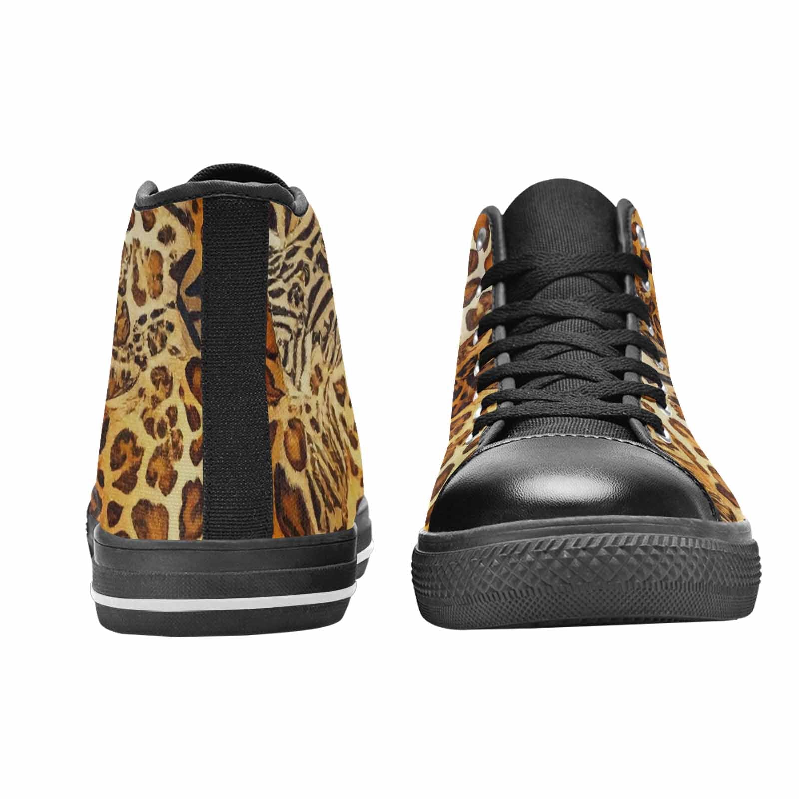 MEN'S Animal Print High Top Canvas Grunge Sneakers