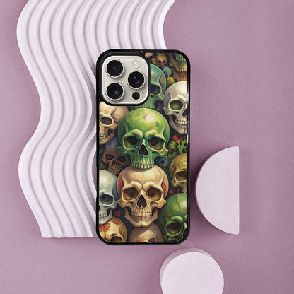 iPhone 16 Pro Max Case — Skulls Camoskulls Pattern Hu E3k, Personalized Phone Case