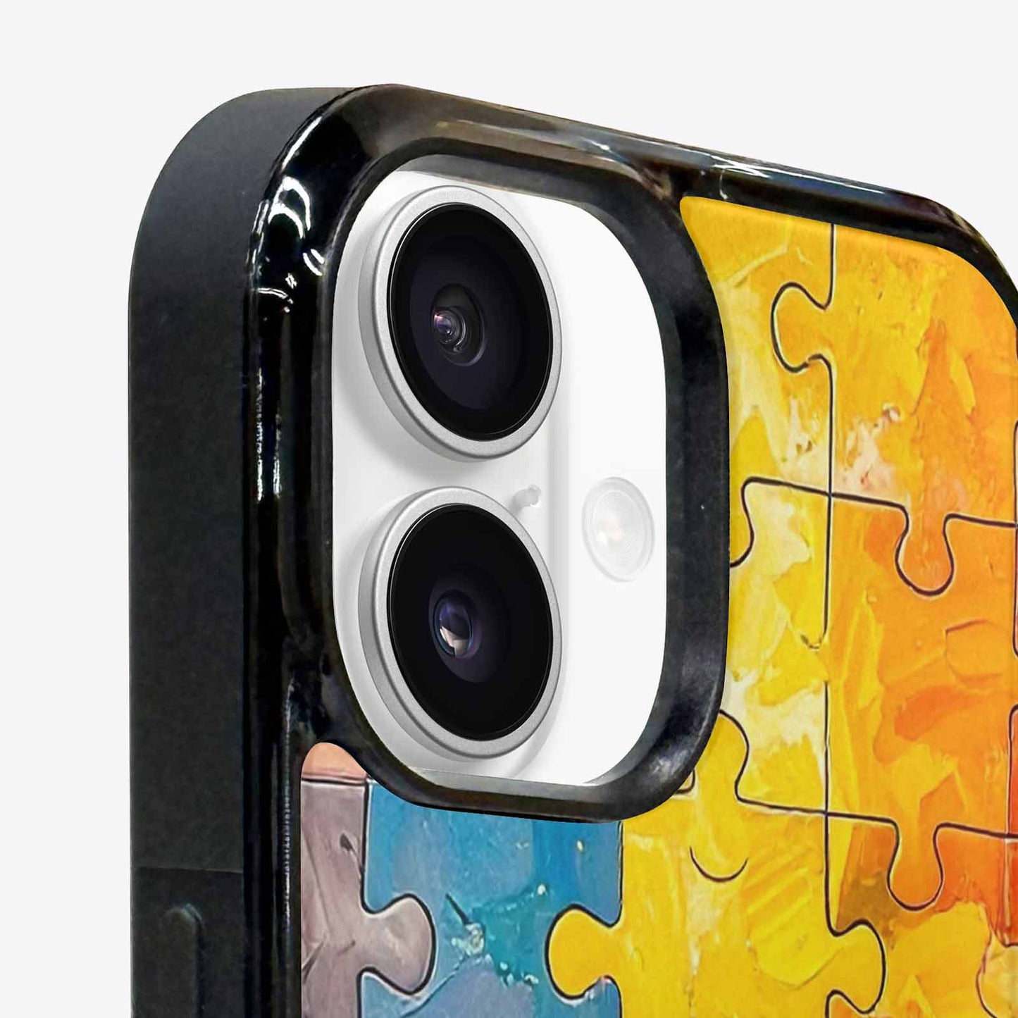 iPhone 16 Plus Case — Autism Puzzle Pieces Puzzle Piece Pattern, Personalized Phone Case